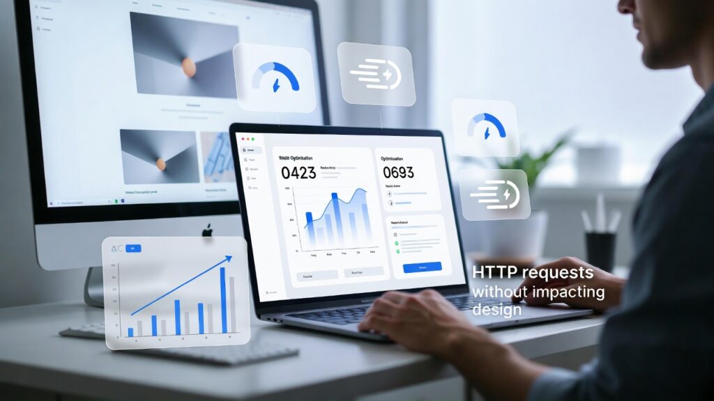 تقليل طلبات HTTP في القالب دون التأثير على تصميم الموقع