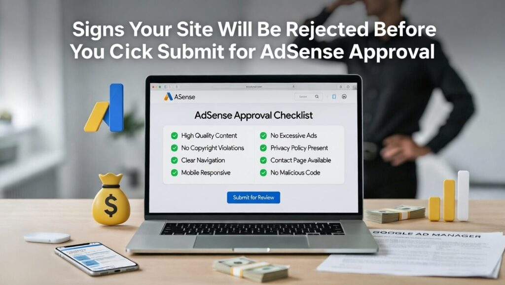 إشارات تدل أن موقعك سيُرفض قبل أن تضغط زر التقديم للحصول على موافقة AdSense