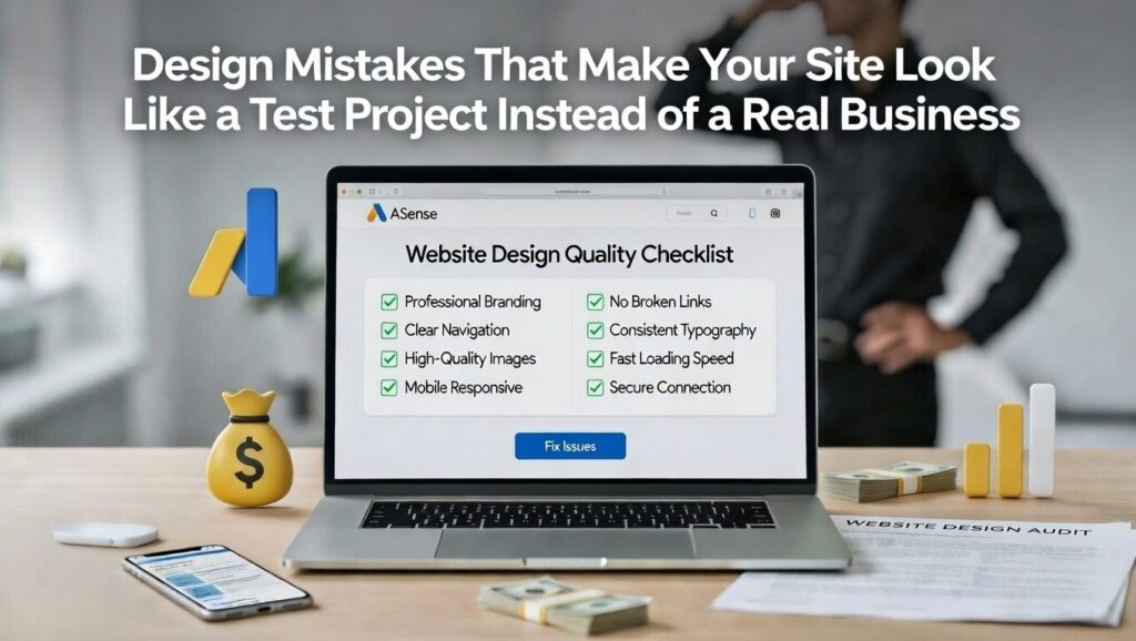 أخطاء تصميمية تجعل موقعك يبدو كموقع تجارب لا كمشروع حقيقي